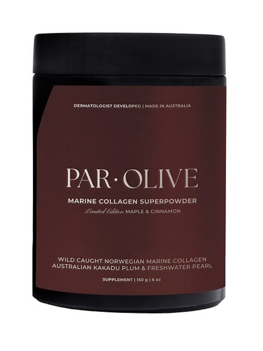SEALED Par Olive MAPLE CINNAMON Marine Collagen Superpowder Maple & Cinnamon